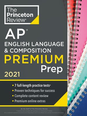 cover image of Princeton Review AP English Language & Composition Premium Prep, 2021